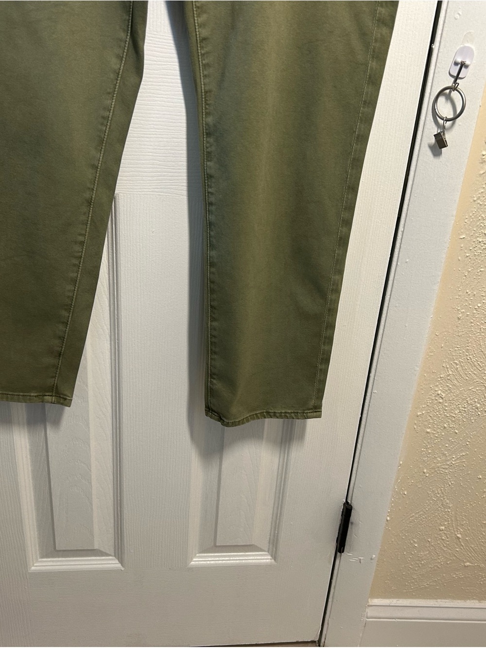 AG Adriano Goldschmied Caden Tailored Trousers 31R Pants Olive Green Women’s - Picture 12 of 14